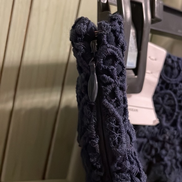 Ann Taylor Loft Navy Blue Riviera Crochet Shorts Size 0 - Picture 5 of 6